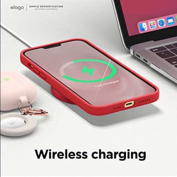 iPhone 13 Pro Max Case, Liquid Silicone Case RED - Picture 5 of 12